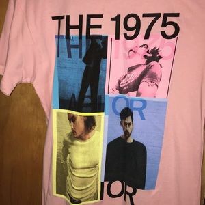 THE1975 WORLD TOUR PINK T-SHIRT MERCH 2019.